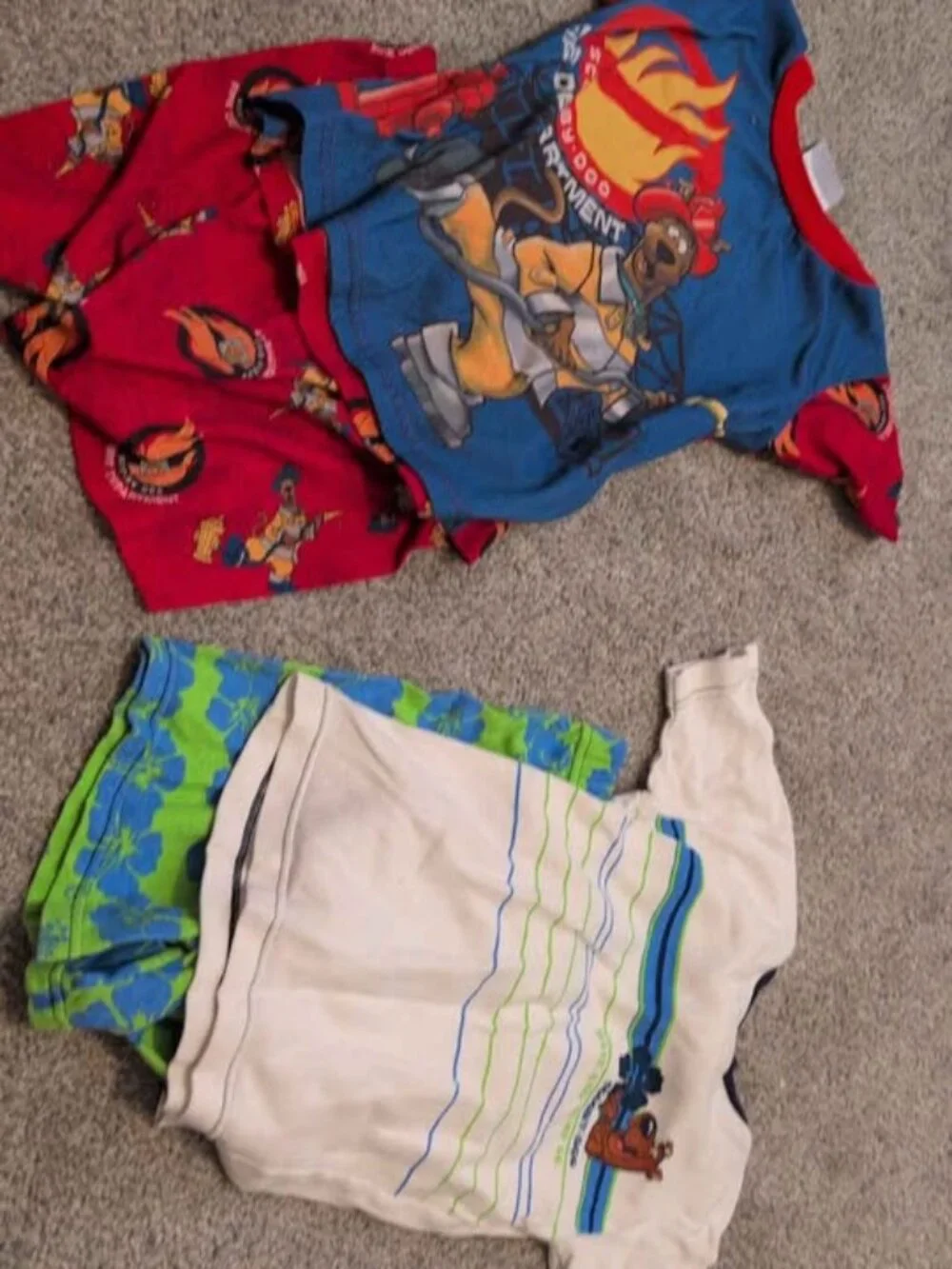 Vintage Scooby Doo boys pj's size 8 and 10
